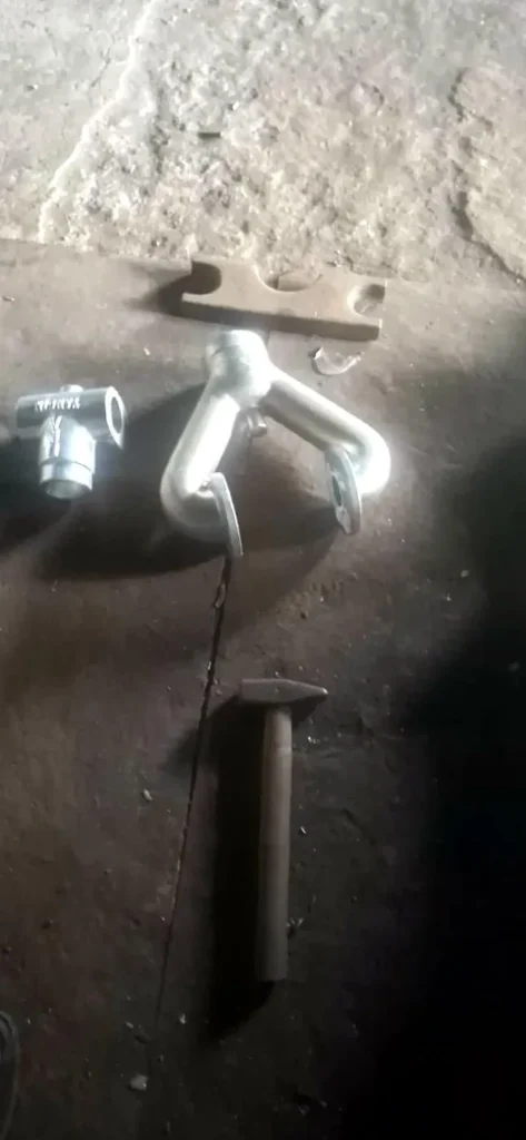 Flanşlı alüminyum boru parçası